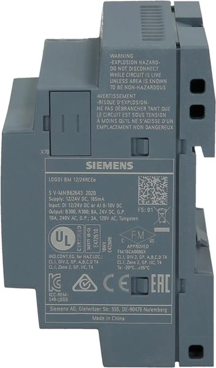 Siemens LOGO! 12/24 RCEo 6ED1052-2MD08-0BA2