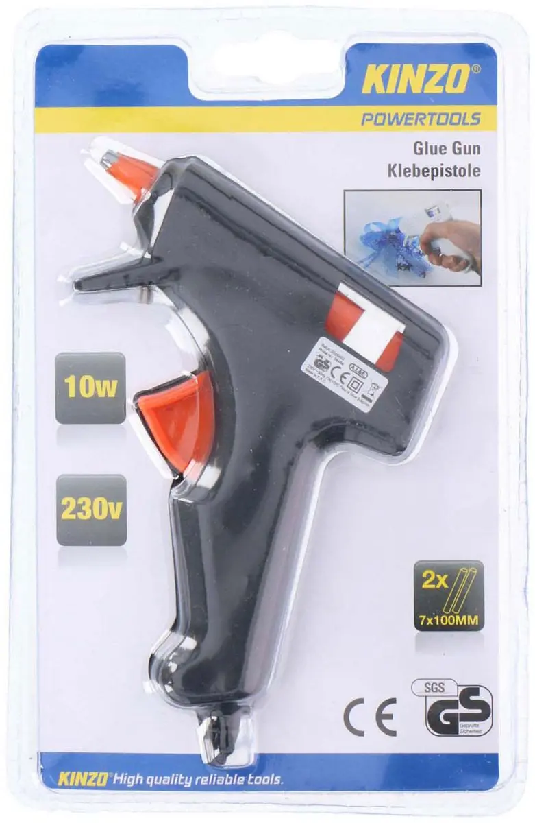 Kinzo 198481 Lijmpistool - 10W - Blauw