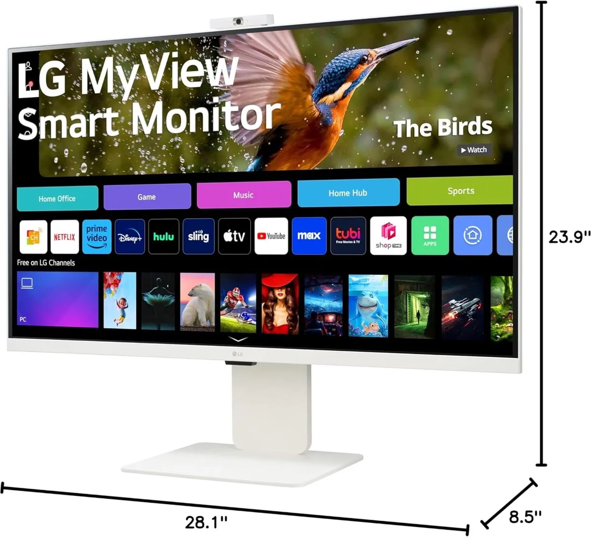 LG 32U721SA-W 4K Monitor - 31.5" - AdobeRGB - Wit
