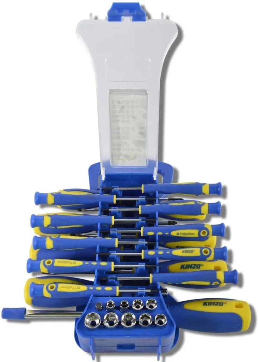 Kinzo Schroevendraaierset 49-delig - Blauw - MPN 402414 - afbeelding 4 van 4