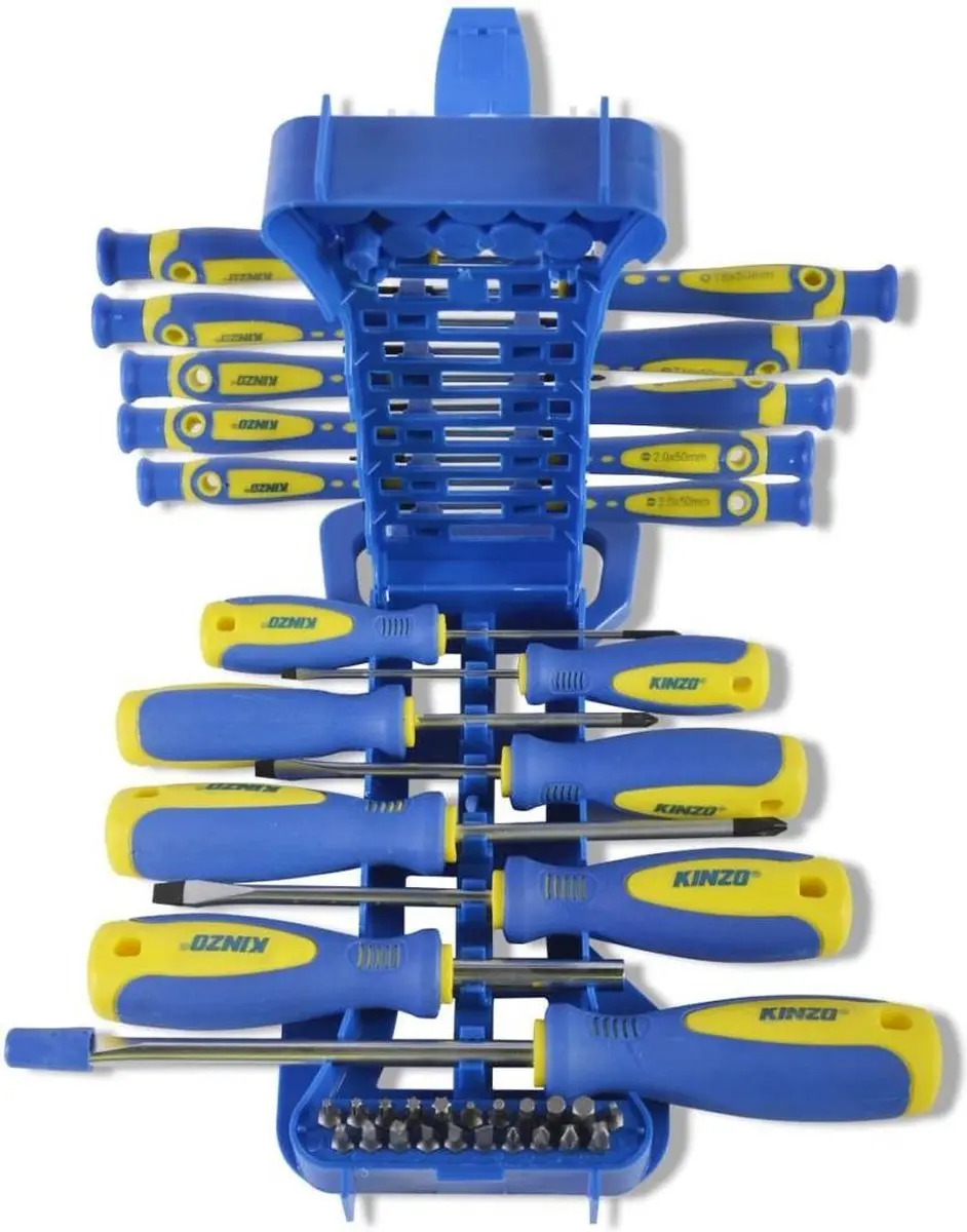 Kinzo Schroevendraaierset 49-delig - Blauw - MPN 402414 - afbeelding 3 van 4