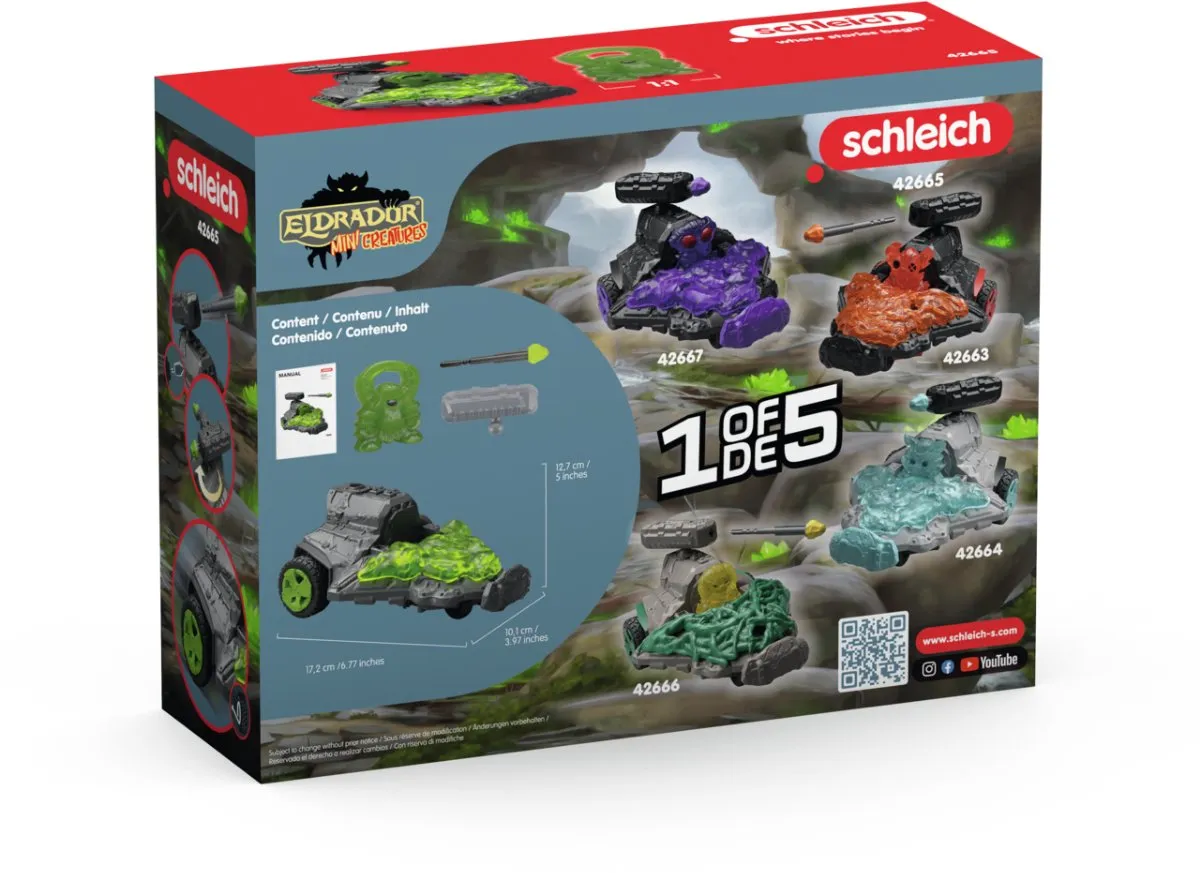 Schleich Eldrador Creatures Steen Straalvoertuig 42665 - Multikleur