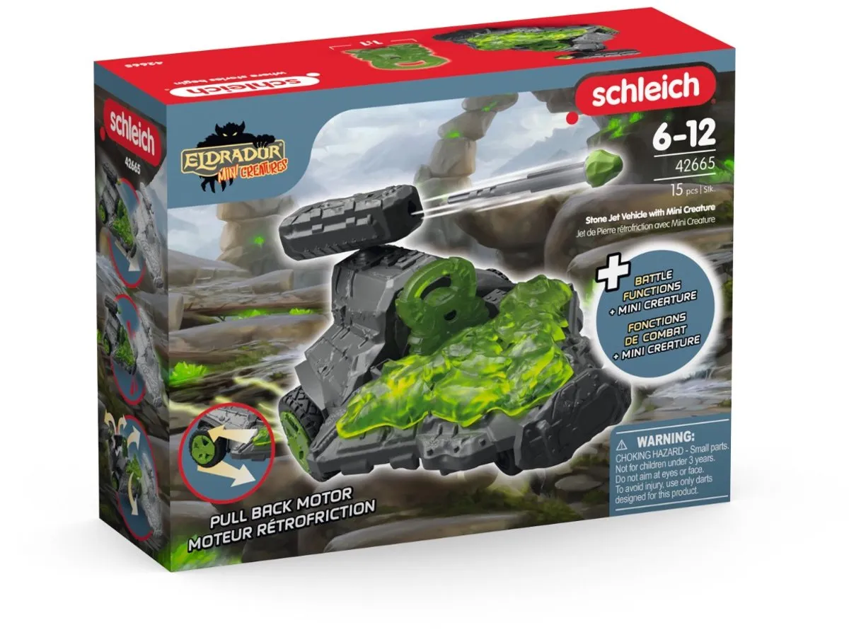 Schleich Eldrador Creatures Steen Straalvoertuig 42665 - Multikleur