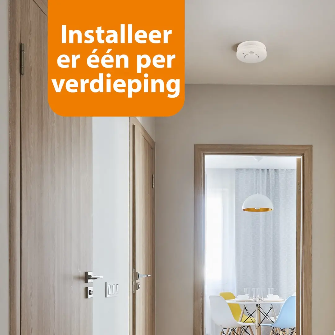Smartwares FSM-11514 Rookmelder - 4 Stuks - 85dB - 5 Jaar batterij