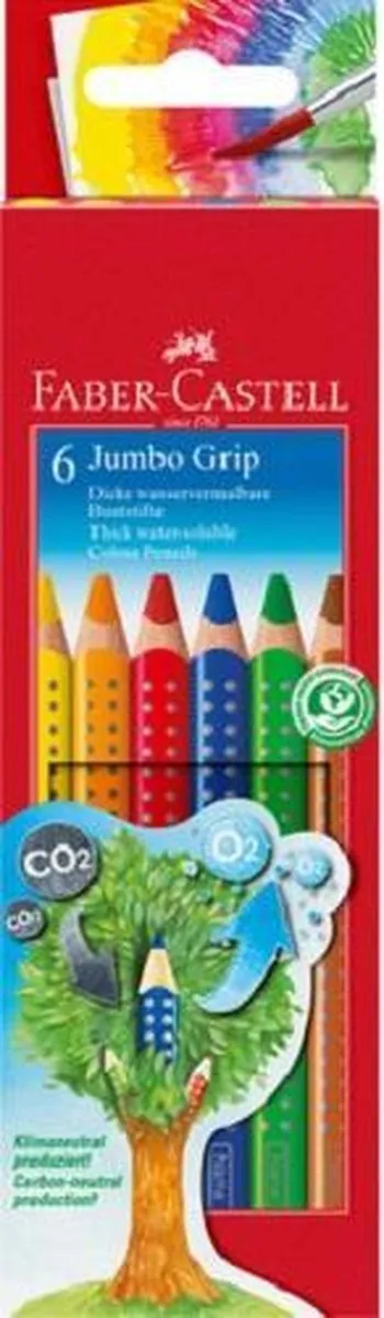 Faber-Castell Jumbo Grip Kleurpotloden 6 Stuks