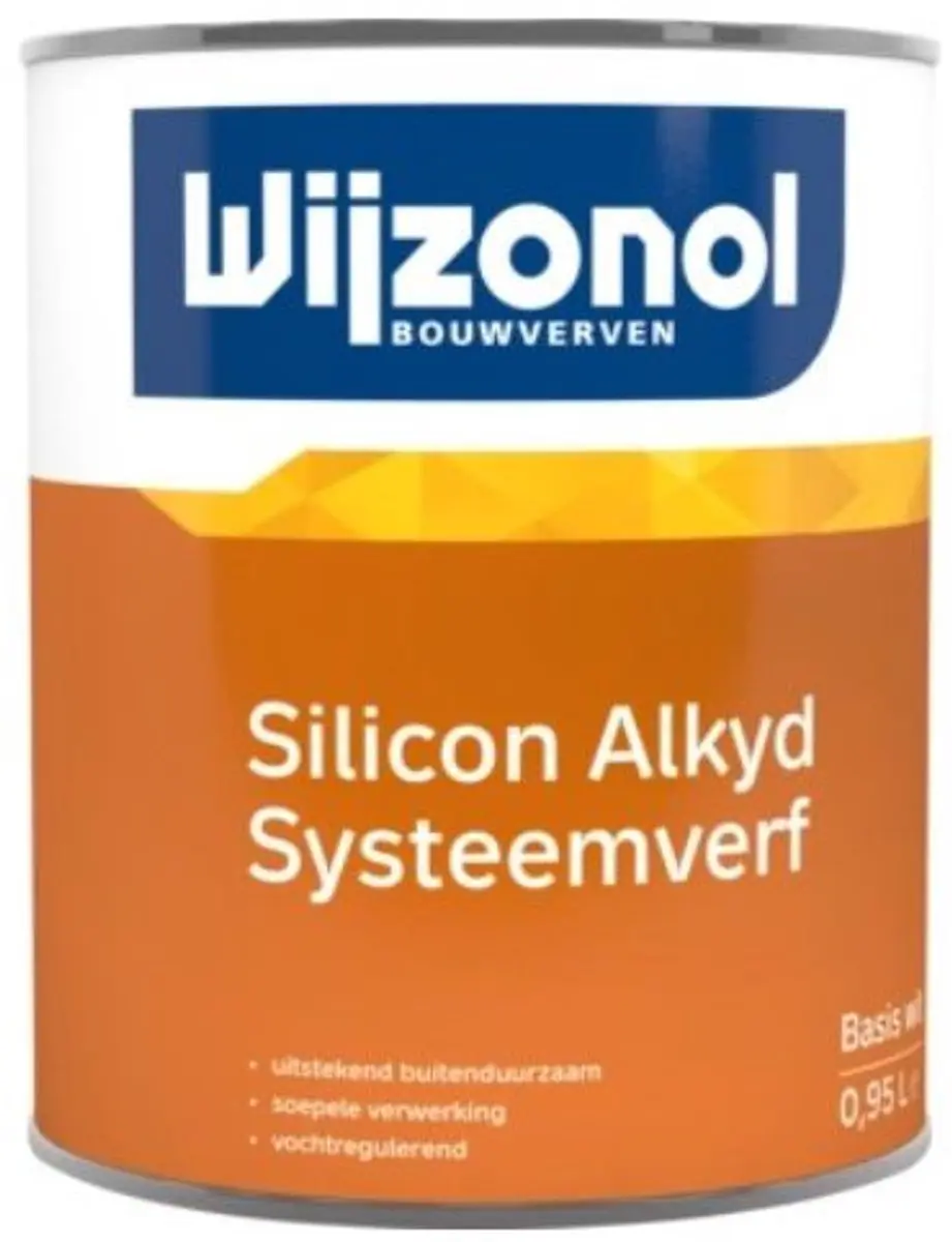 Wijzonol Silicon Systeemverf 0.5L - Wit