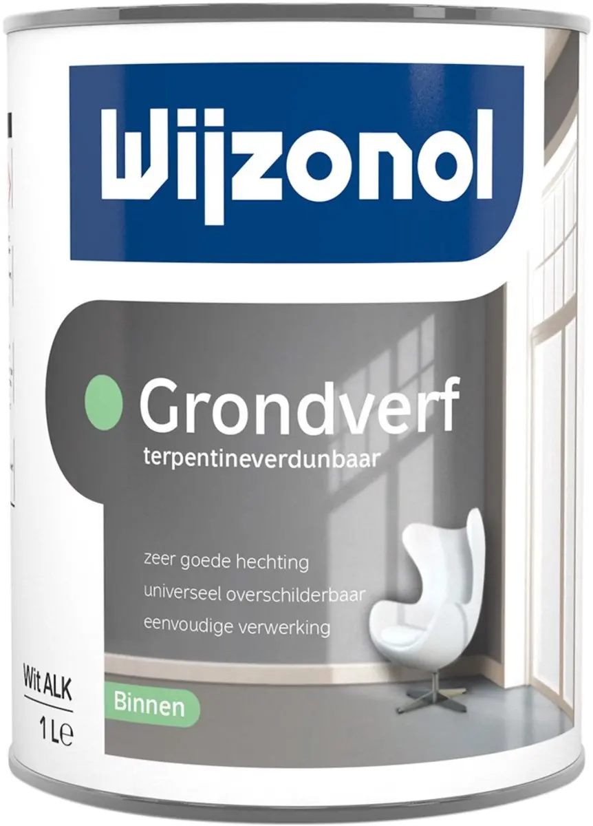 Wijzonol Alkyd Grondverf Wit 500ml