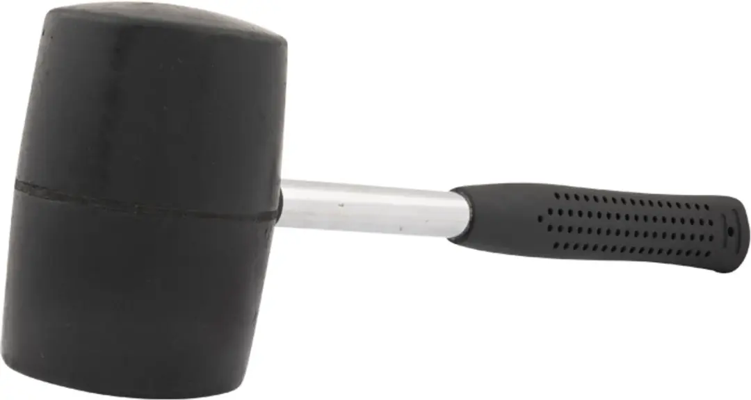 Hamer rubber met stalen steel