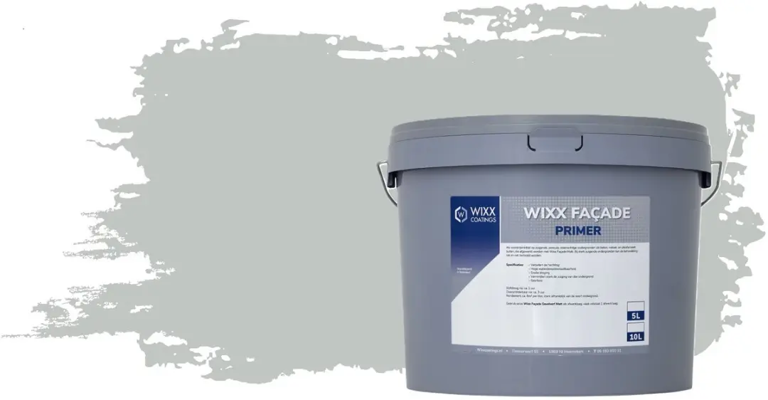 Wixx Façade Primer 10L RAL 7035 Lichtgrijs