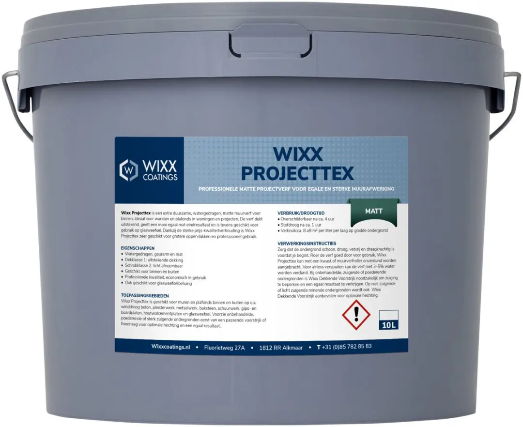 Wixx Projecttex Mat 10L - RAL 7035 Lichtgrijs