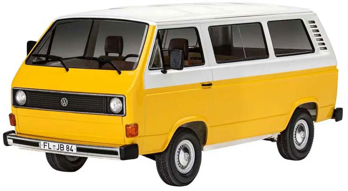 Revell 07706 Volkswagen T3 Bus Modelbouwpakket 1:25 - 77 Onderdelen - Multi
