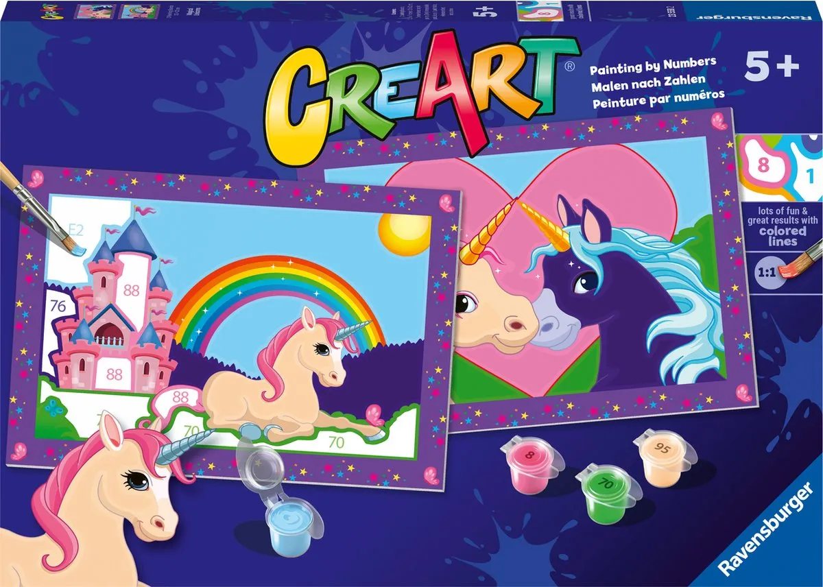 Ravensburger CreArt Magical Unicorns Schilderen op nummer