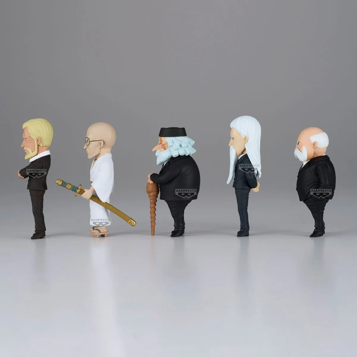 Bandai One Piece World Collectable Figuur Five Elders - Multicolor