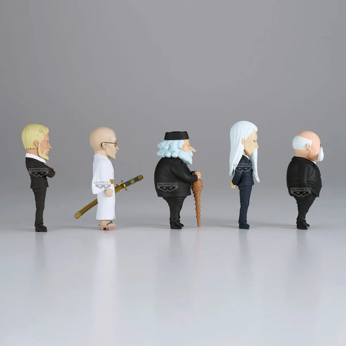 Bandai One Piece World Collectable Figuur Five Elders - Multicolor