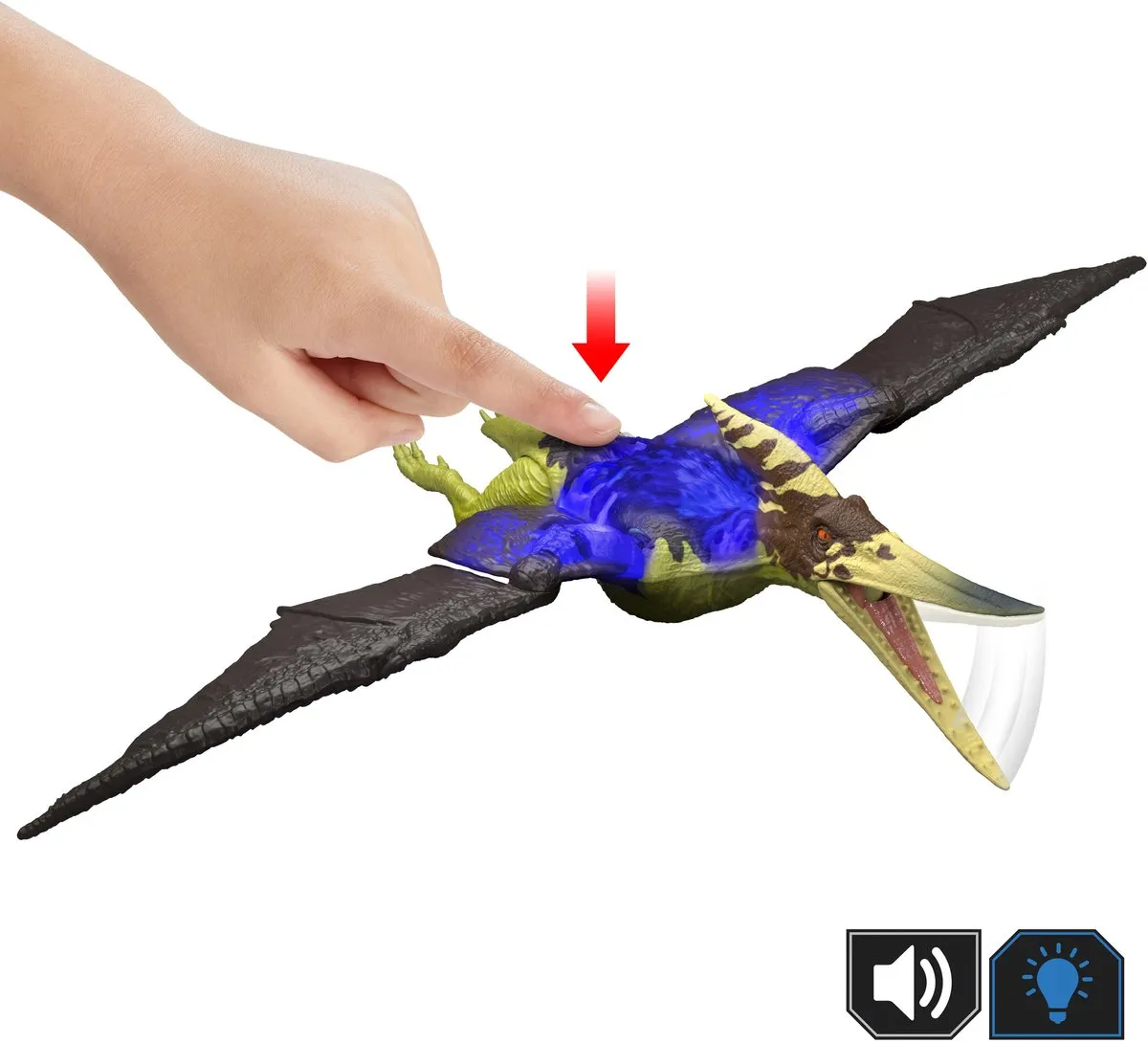 Mattel Jurassic World Wild Roar Pteranodon Actiefiguur MATTJKL78 - Multi