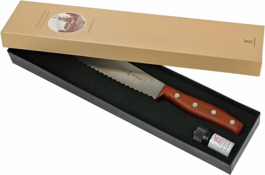 Robert Herder Grandmoulin Broodmes 24cm - Heft Pruimenhout
