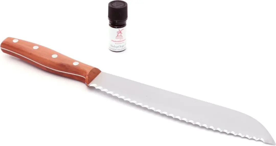 Robert Herder Grandmoulin Broodmes 24cm - Heft Pruimenhout
