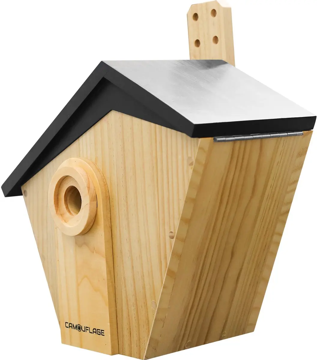 Camouflage EZ Birdbox Wildcamera - Hout - afbeelding 2 van 6