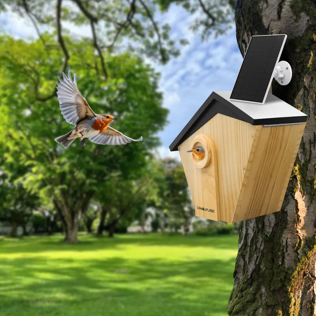 Camouflage EZ Birdbox Wildcamera - Hout - afbeelding 4 van 6