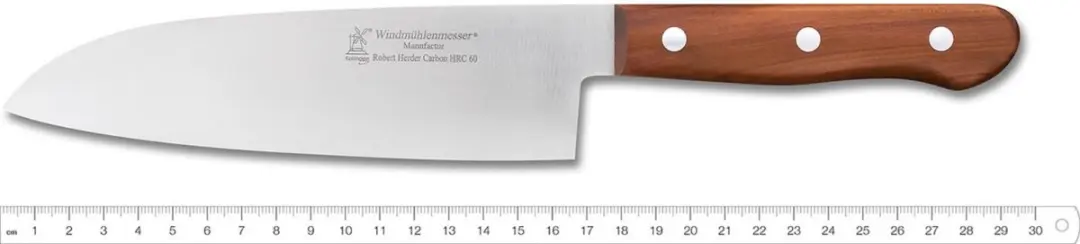 Robert Herder Lignum 3 Koksmes 17cm - Pruimenhout - Carbonstaal 60 HRC