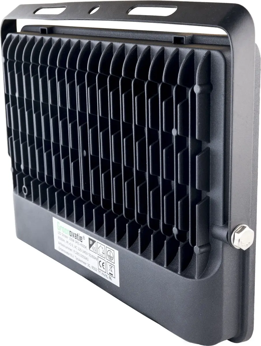 Groenovatie LED Breedstraler 100W IP65 - Zwart