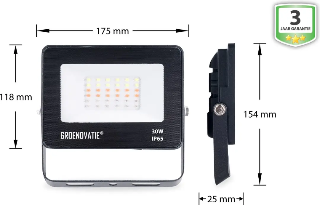 Groenovatie LED Breedstraler 30W RGB - IP65