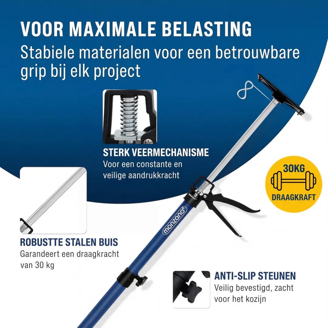 Deuba Plafondsteun 4 Stuks - 30kg - Blauw