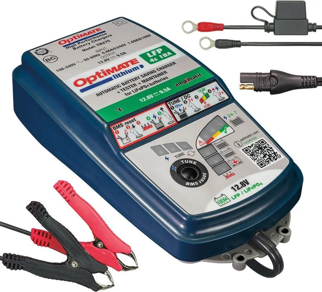 Optimate TM274v2 LiFePO4 Acculader 12.8V 10A - 4S