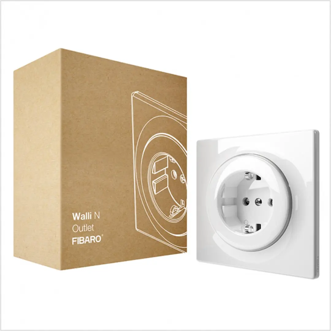 Fibaro Walli N Outlet Type F - Wit - afbeelding 2 van 2