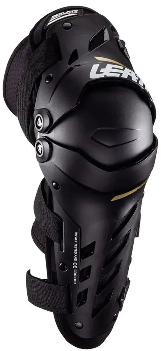Leatt Dual Axis Knie- en Scheenbeschermers XXL - Zwart