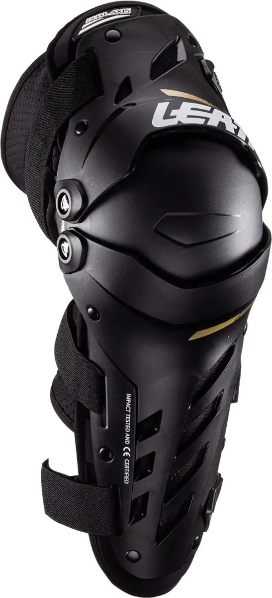 Leatt Dual Axis Knie- en Scheenbeschermers XXL - Zwart