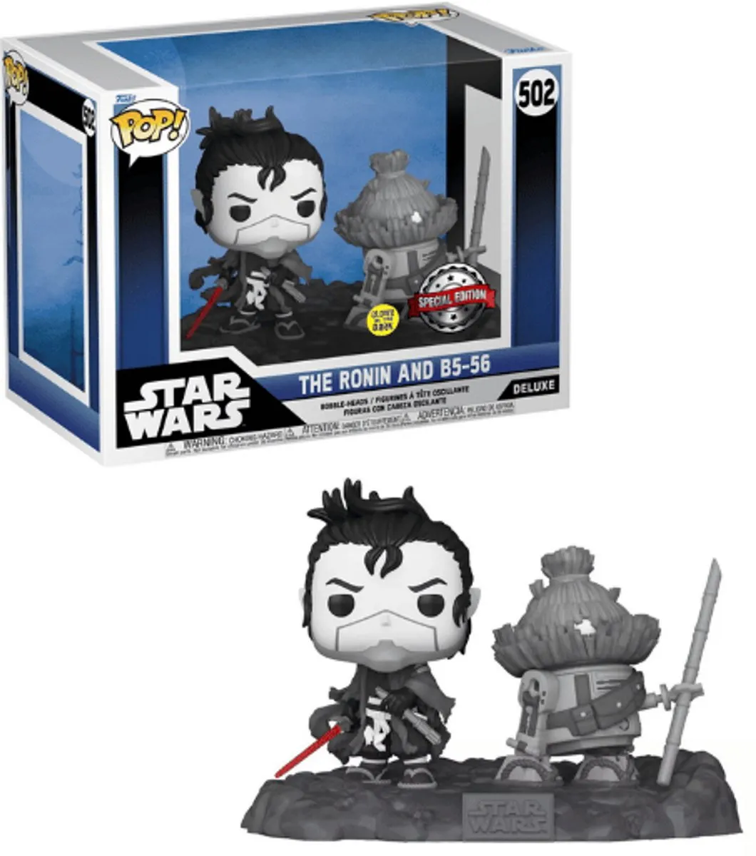 Funko Pop! Star Wars: Visions The Ronin & B5-56 Glow in the Dark - Veelkleurig
