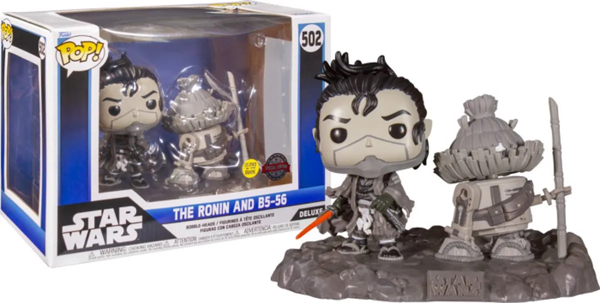 Funko Pop! Star Wars: Visions The Ronin & B5-56 Glow in the Dark