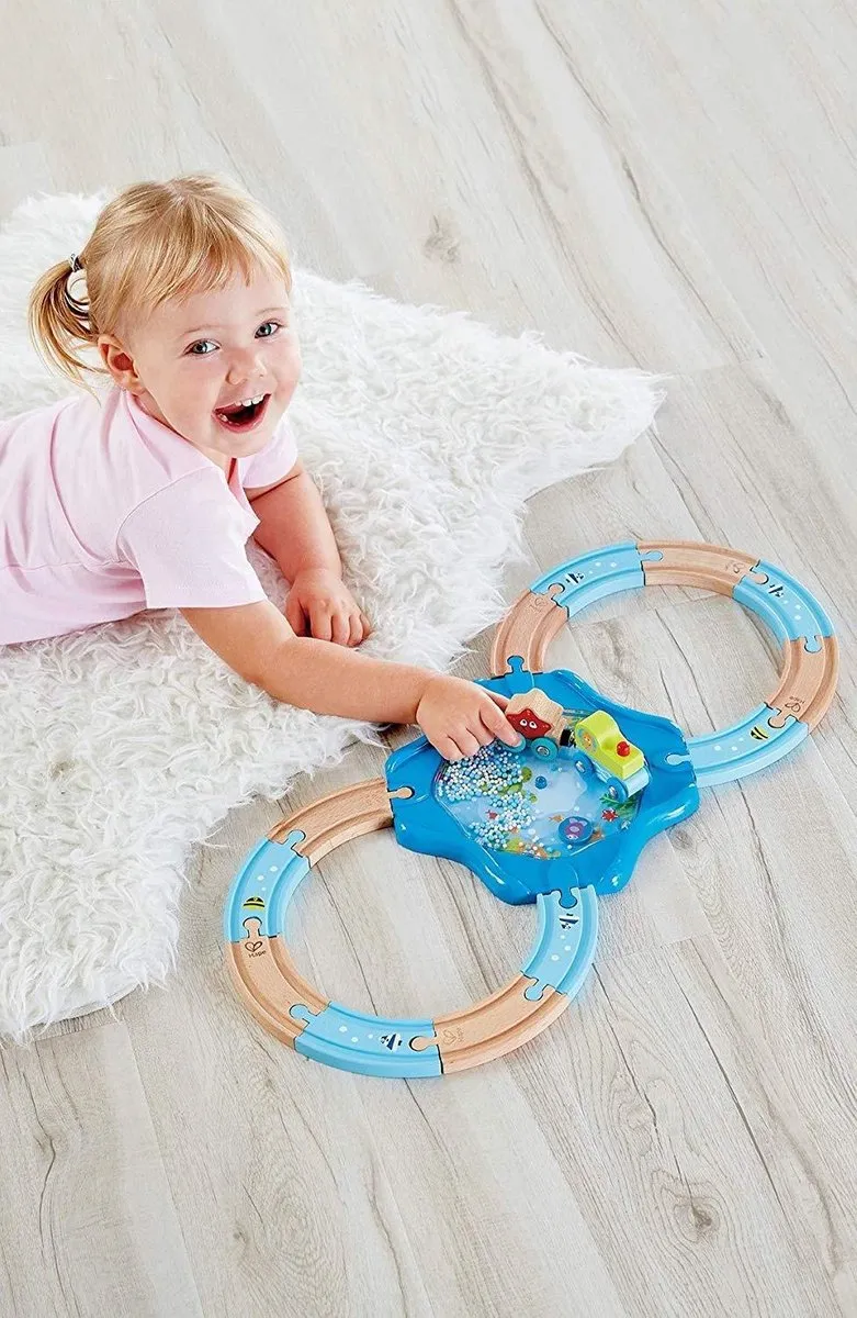 Hape E3827 Houten Racebaan - Onderwaterwereld - Veelkleurig