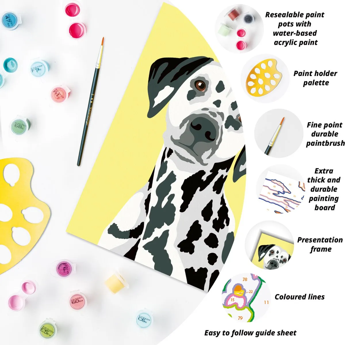 Ravensburger CreArt Dalmatian Schilderen op nummer - 15 Kleuren
