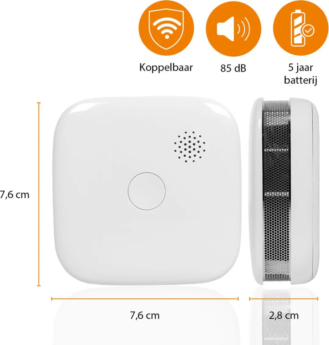Smartwares FSM-11652 Rookmelders - 2 Stuks - Wit - afbeelding 5 van 6
