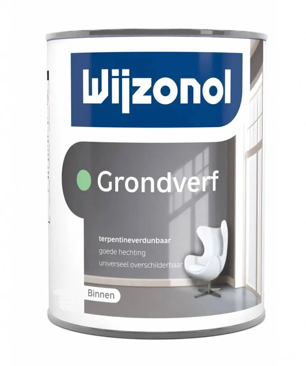 Wijzonol Alkyd Grondverf Wit 1000ml