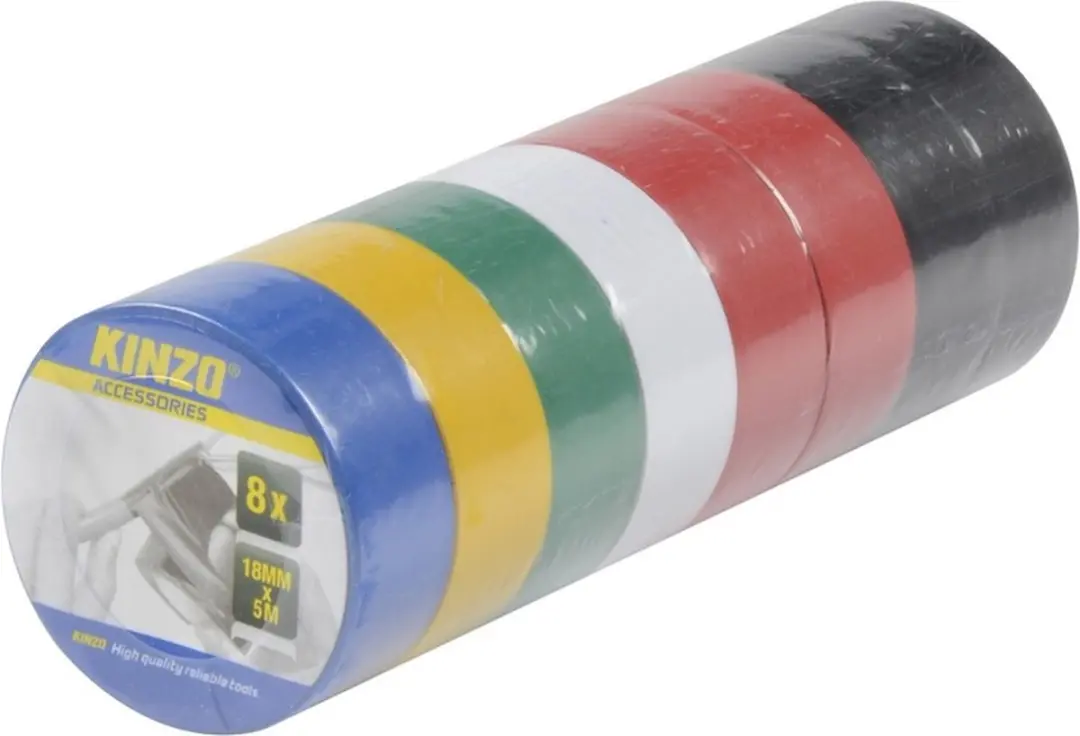Kinzo gekleurde rollen isolatie tape
