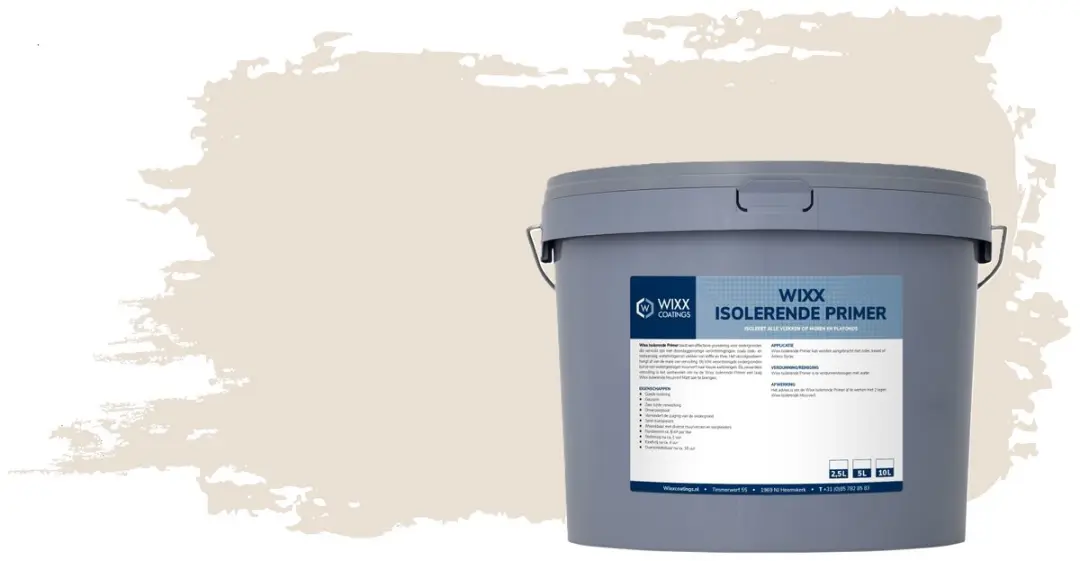 Wixx Isolerende Primer 2.5L - Crèmewit RAL 9001