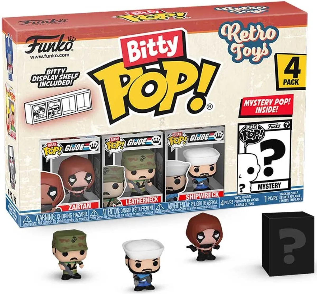 Funko Bitty Pop Retro Toys GI Joe 4-pack - Speelfiguren - Multicolor