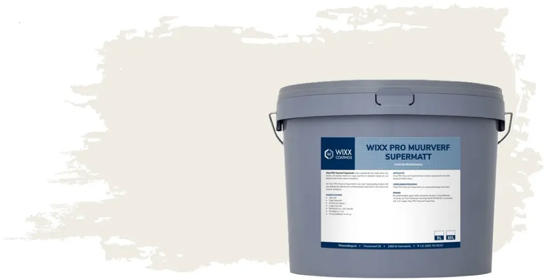 Wixx PRO Muurverf Supermatt 10L