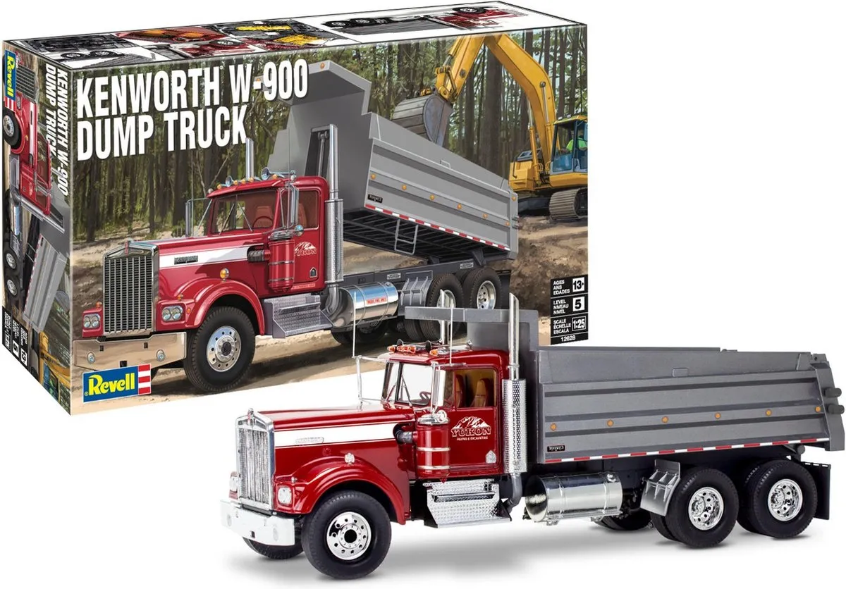Revell 12628 Kenworth W-900 Dump Truck Modelbouwpakket 1:25 - Multi