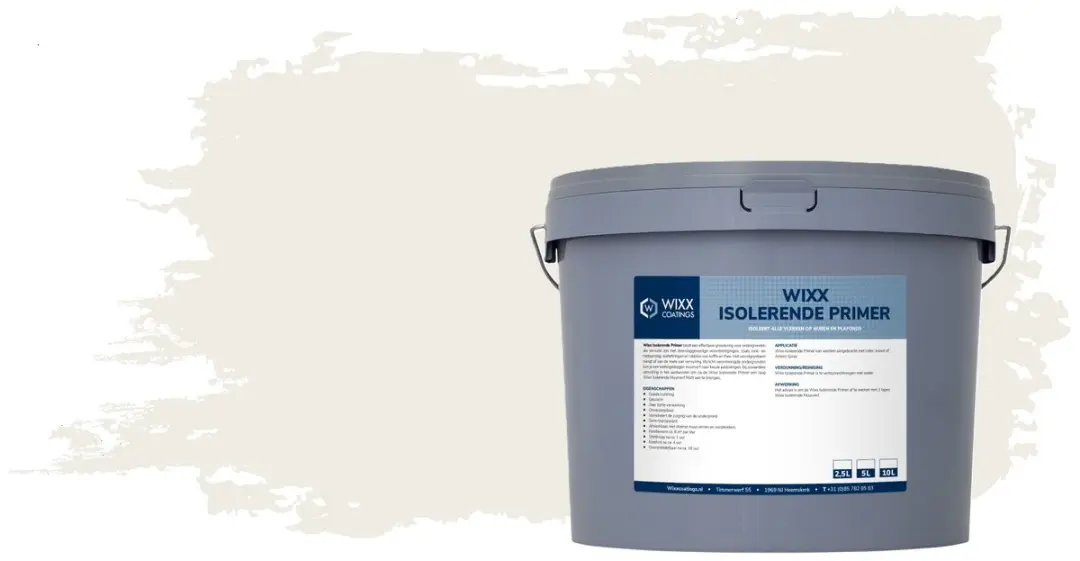 Wixx Isolerende Primer 2.5L - RAL 9010 Zuiver Wit