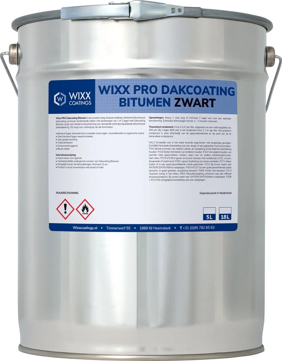 Wixx PRO Bitumen Dakcoating 18L