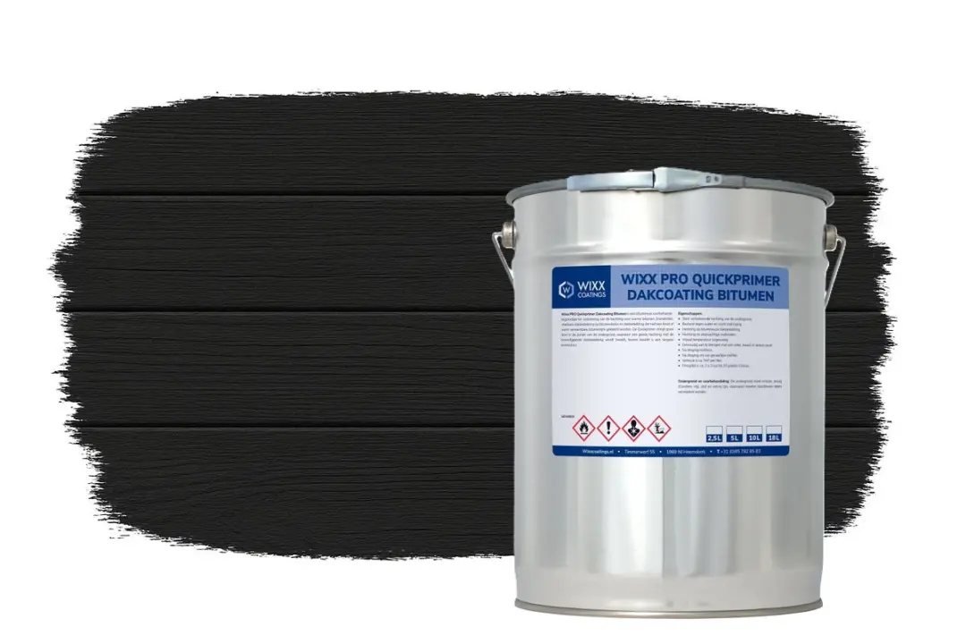 Wixx PRO Bitumen Dakcoating 18L - Zwart
