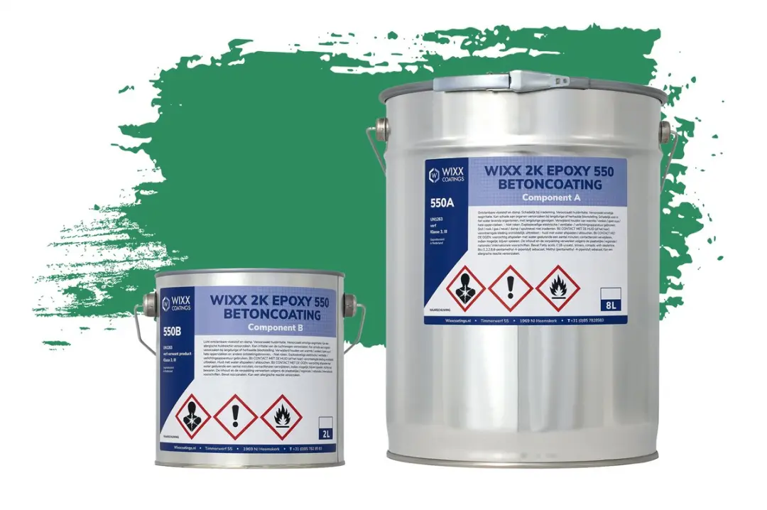 Wixx 2K Epoxy 550 Betonverf 10L - RAL 6024 Verkeersgroen