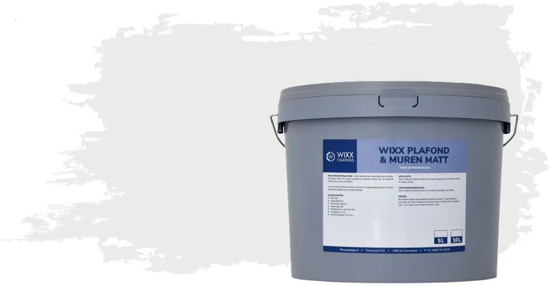 Wixx Plafond & Muren Matt 10L RAL 9003 Signaalwit