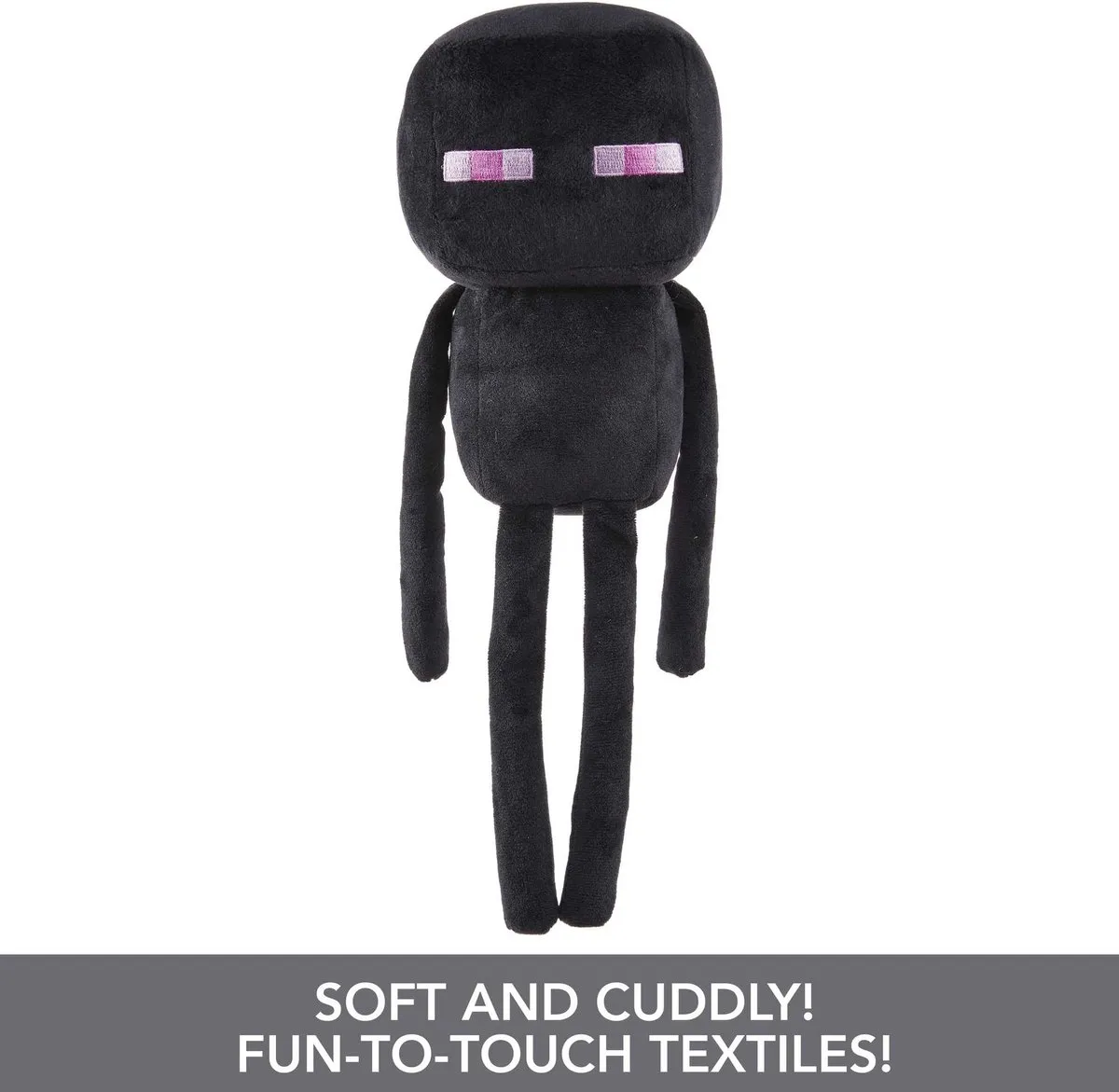 Mattel Minecraft Knuffel Enderman 20cm - Zwart