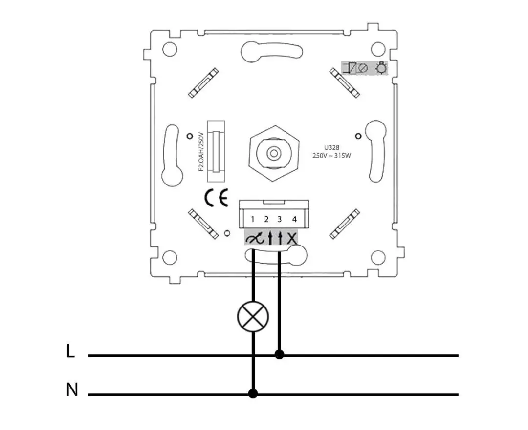 Groenovatie LED Dimmer Fase Aansnijding 2-300W - Beige