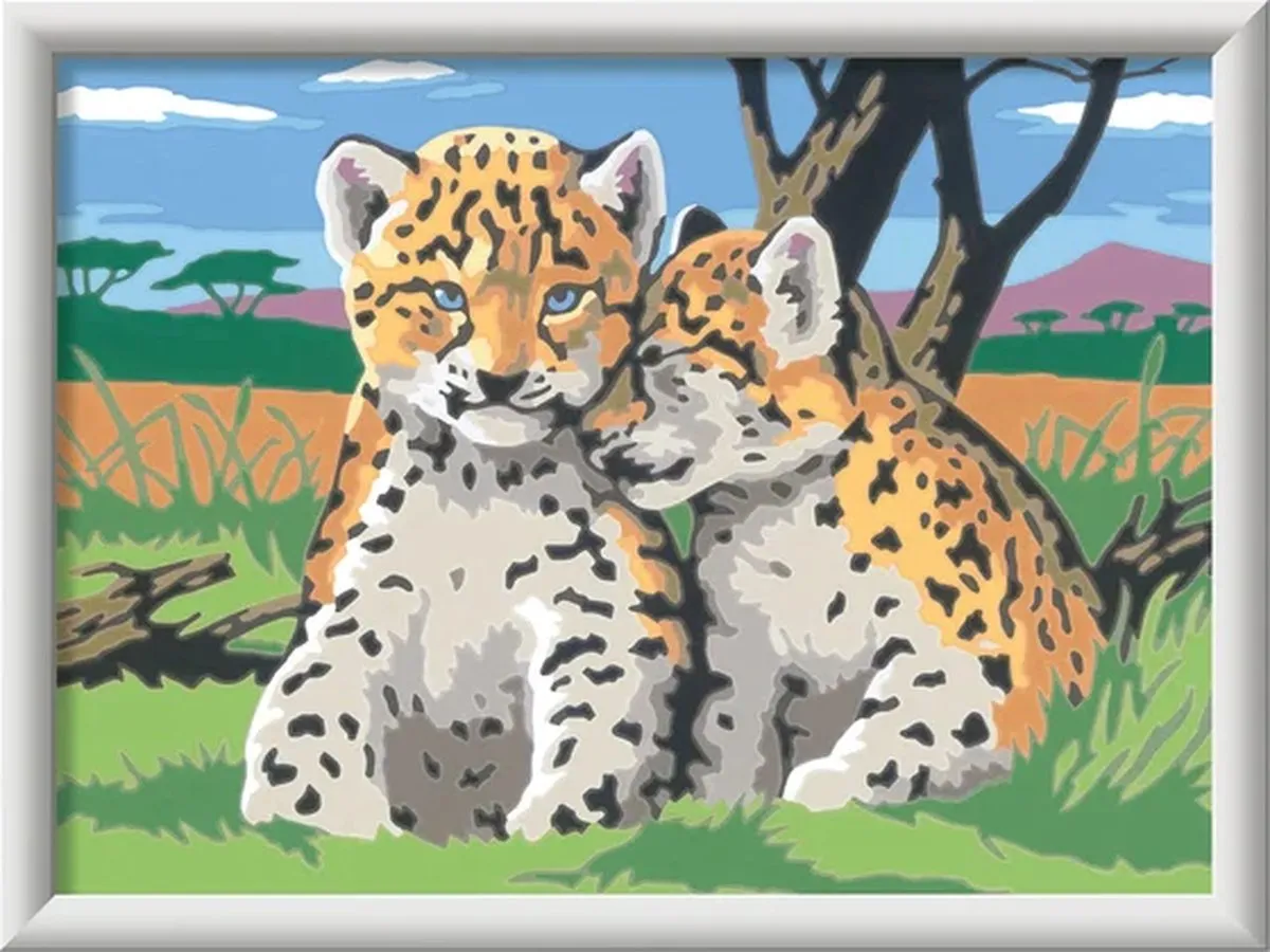Ravensburger CreArt Safari Friends Schilderen op nummer - Multicolor